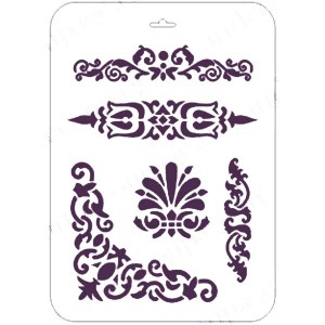 Трафарет Event Design ВНТ-041 "Виньетки и уголок", 31х21 см